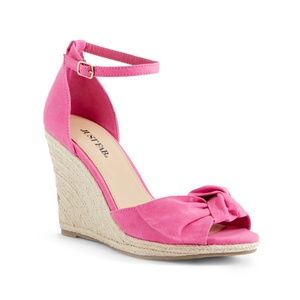 Malvina pink wedge